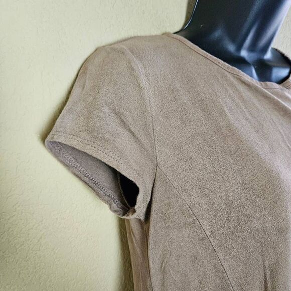 Enough About Me Faux Suede Dress - Picture 2 of 6